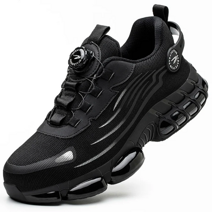Safety Work Shoes with Rotating Buttons – Anti-Smash and Anti-Puncture