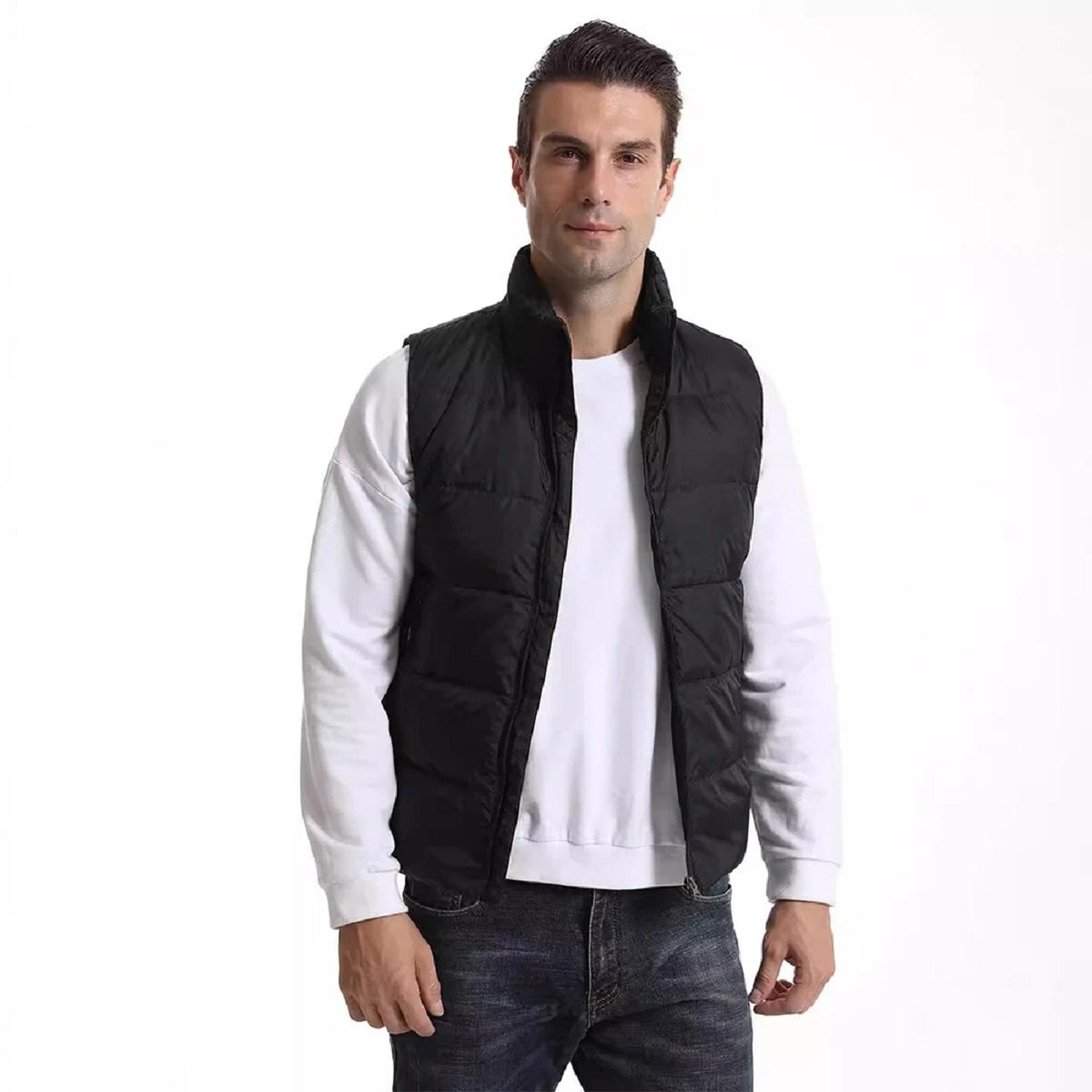 Electric Winter Jacket - Unisex Down Vest with 15 Heated Zones