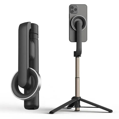 Bluetooth Selfie Stick and Magnetic Stabilizer for Mobile Phone Stand