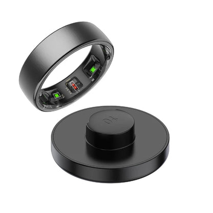 Health and Sleep Monitoring Smart Ring - Waterproof, Wireless Charging, 5 ATM