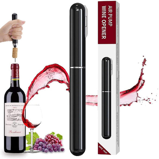 Dual-Function Air Pump Wine Opener with Foil Cutter