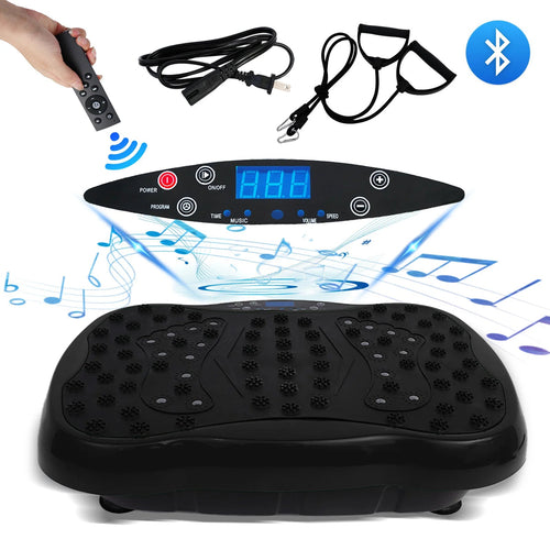 Dual Motor Full Body Vibration Exercise Machine with 120 Speeds and Bands