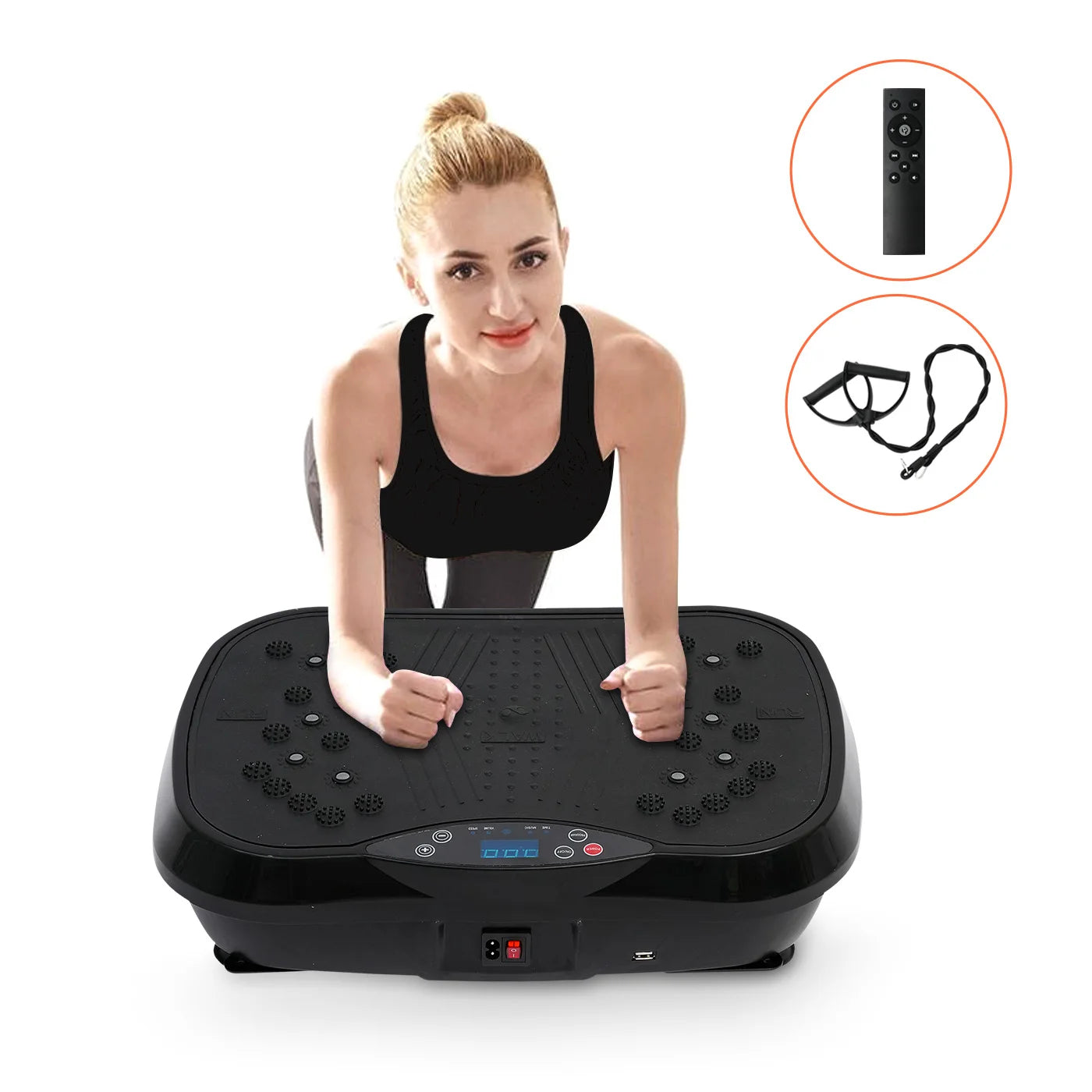 Full Body Vibration Exercise Machine with 99 Speeds, 5 Programs, LCD & Remote