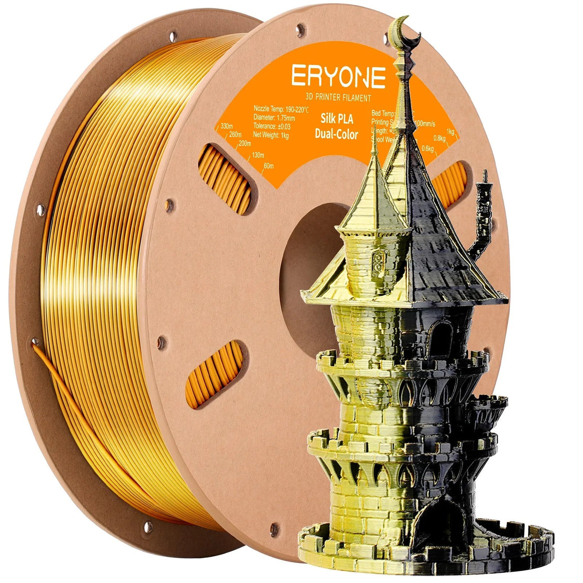 Dual-Color PLA Filament for 3D Printing