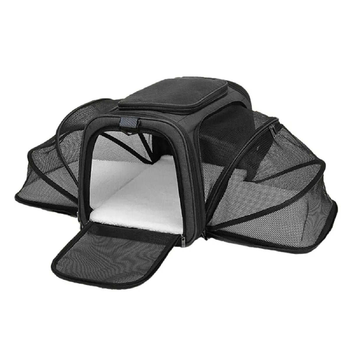 Foldable Dog Carrier with Safety Zipper – Breathable and Portable