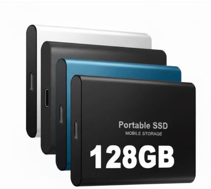 External SSD 128GB with USB-C – Fast Storage Up to 1050 MB/s