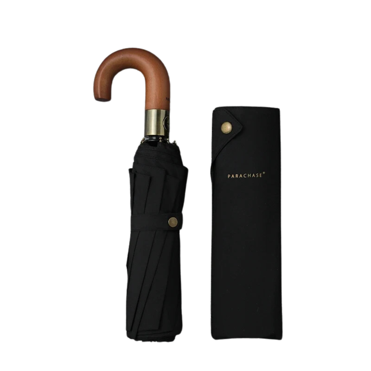 Automatic Umbrella with Windproof Design in Wood Finish