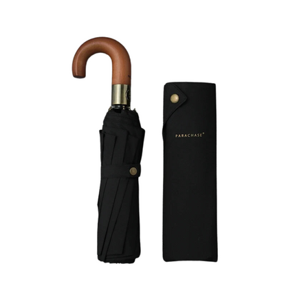 Automatic Umbrella with Windproof Design in Wood Finish