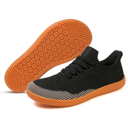 Lightweight Sneakers for Barefoot Experience - Breathable Wide-Toe Design