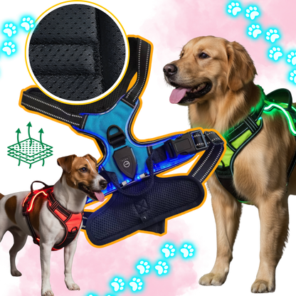 Illuminate Dog Harness with No-Pull Control