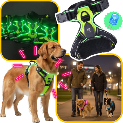 Illuminate Dog Harness with No-Pull Control