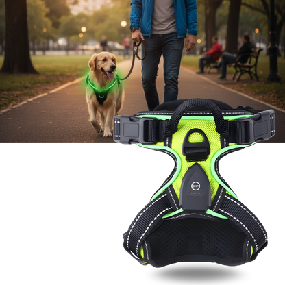 Illuminate Dog Harness with No-Pull Control