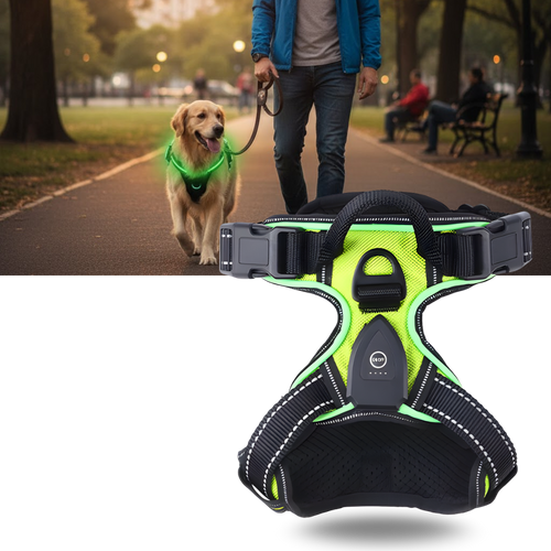 Illuminate Dog Harness with No-Pull Control