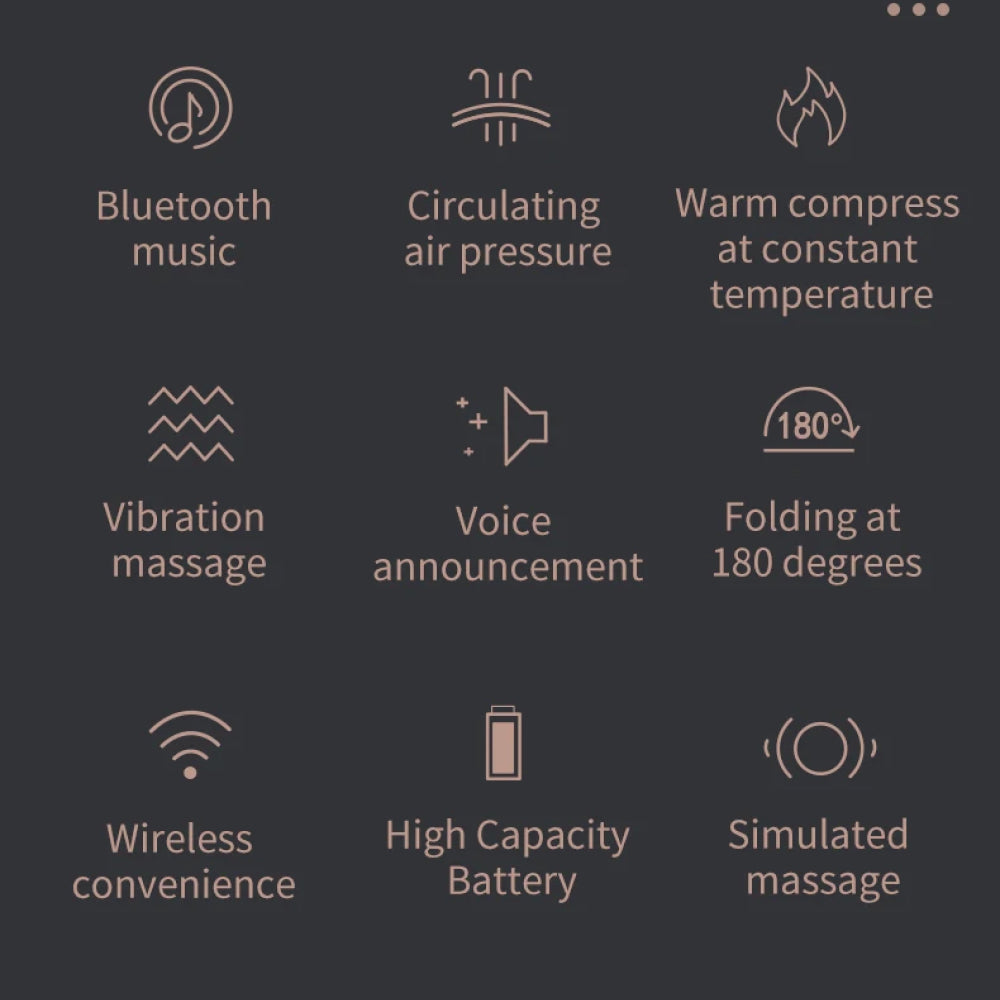 Heated Eye Massage Device for Relaxation and Comfort