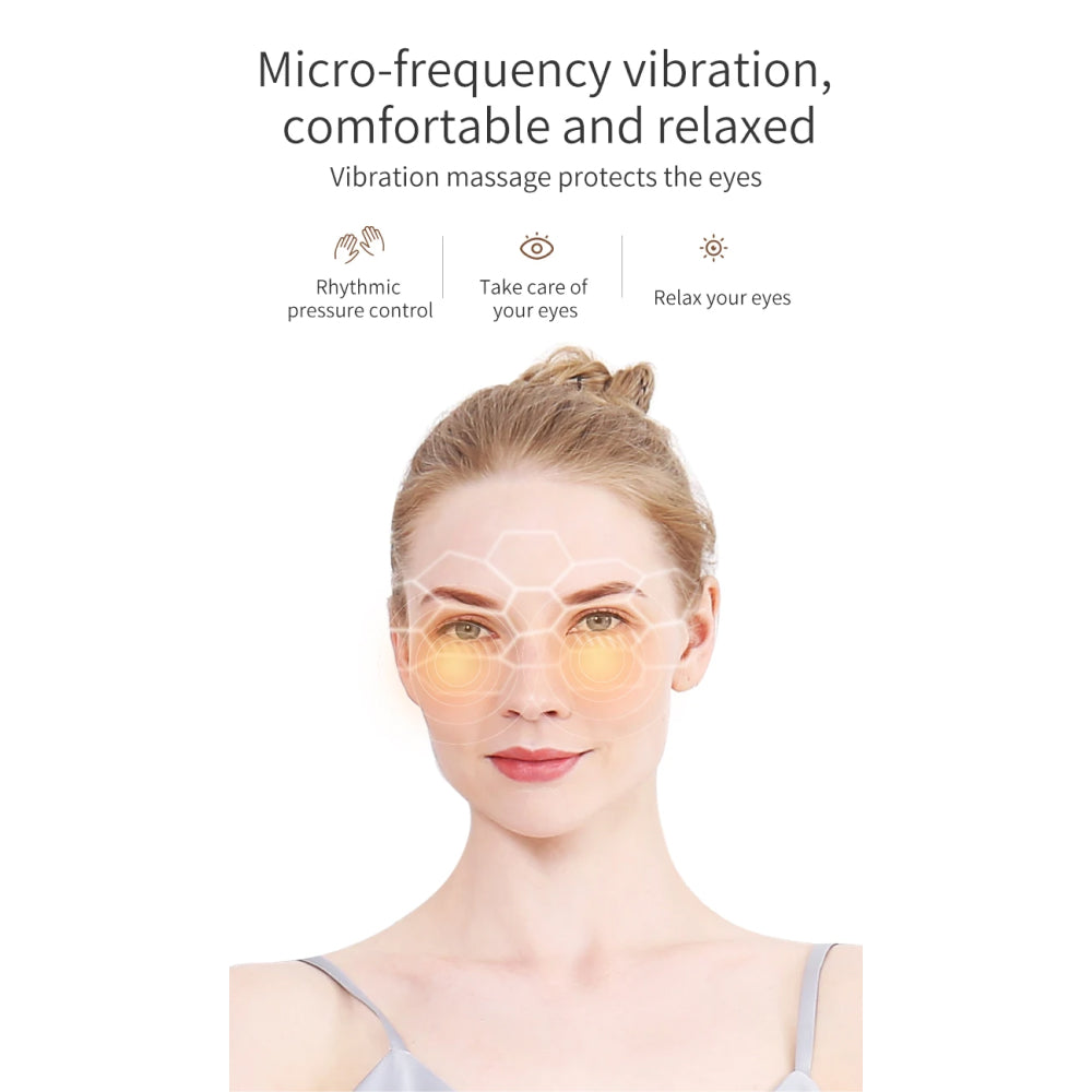 Heated Eye Massage Device for Relaxation and Comfort