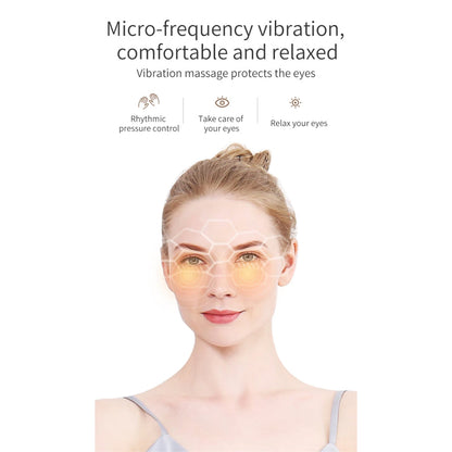 Heated Eye Massage Device for Relaxation and Comfort