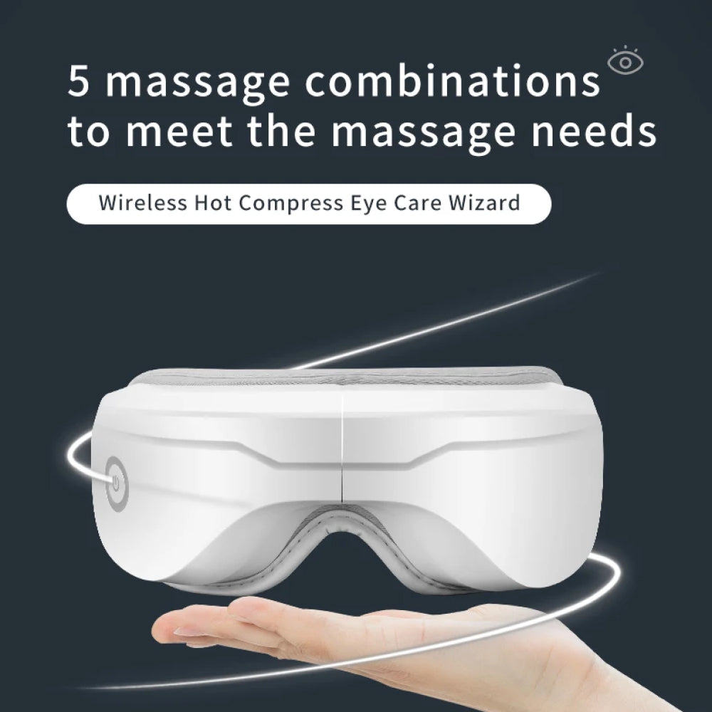 Heated Eye Massage Device for Relaxation and Comfort