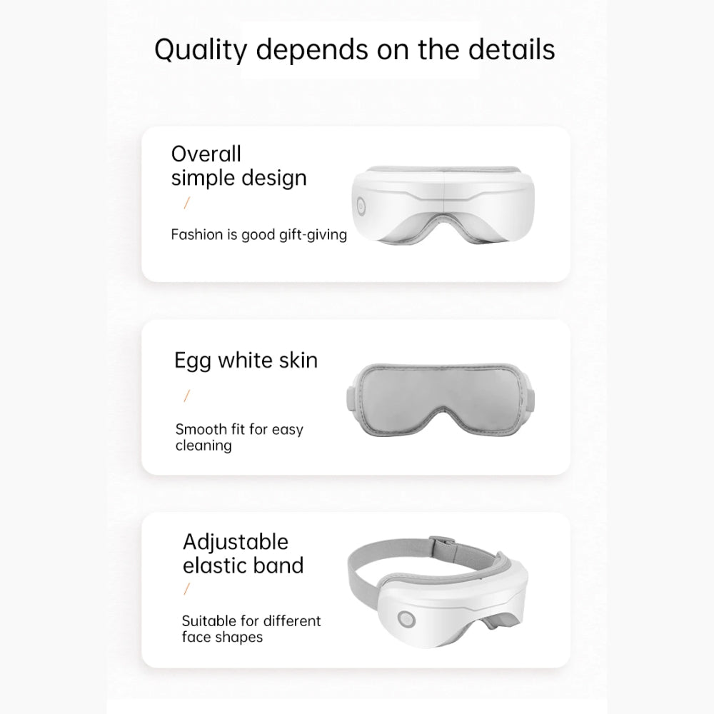 Heated Eye Massage Device for Relaxation and Comfort