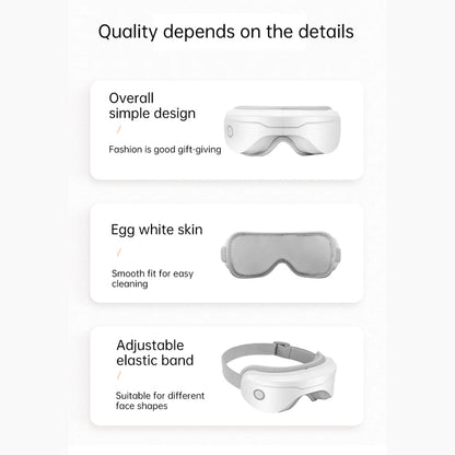 Heated Eye Massage Device for Relaxation and Comfort