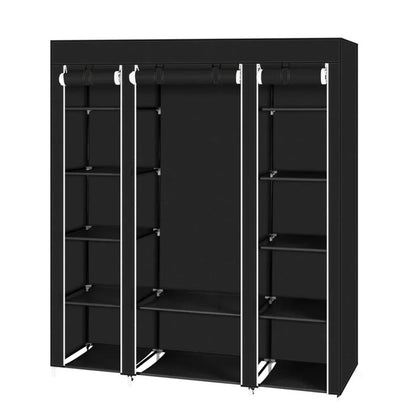 Non-Woven Fabric Storage Closet with Shelves - Portable Wardrobe