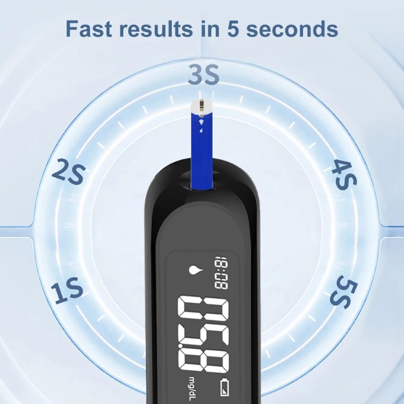 Blood Glucose Testing Kit with Lancets and Test Strips