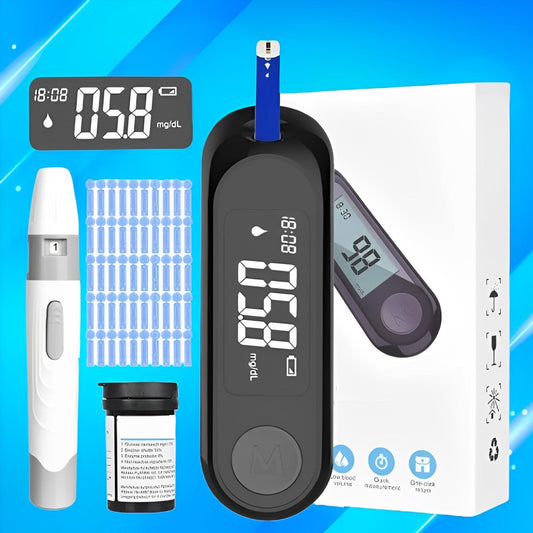 Blood Glucose Testing Kit with Lancets and Test Strips