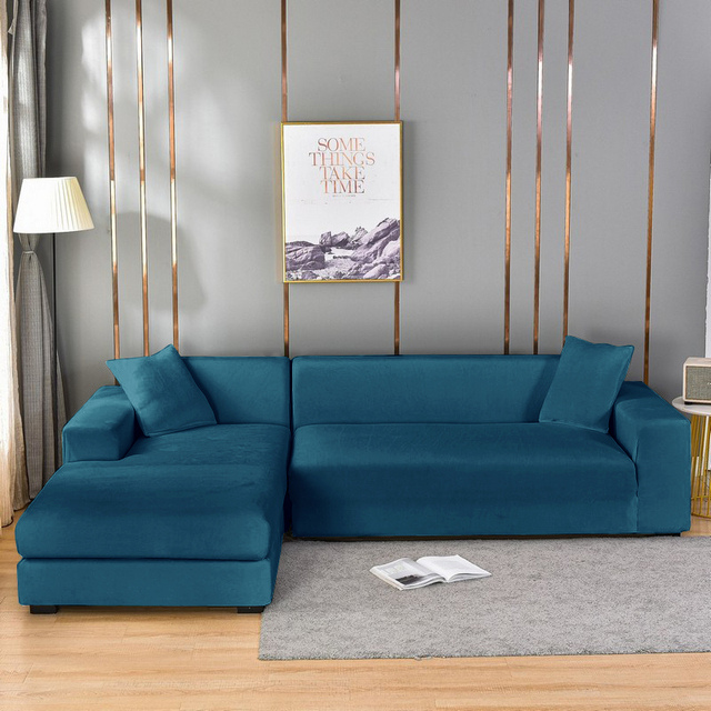 Velvet Sofa Cover | Universal Fit & Stretchable | Complete Protection & Stylish Design | Machine Washable