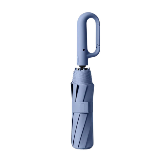 Automatic Folding Umbrella with Large Buckle Handle – Wind-Resistant & Compact