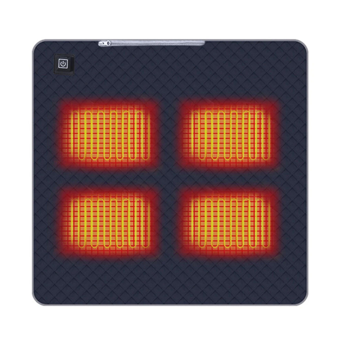 Portable Heated Mat for Camping Chair - 4-Zone Warm Cushion