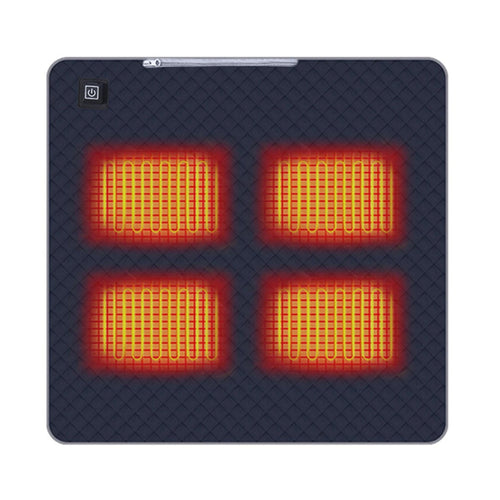 Portable Heated Mat for Camping Chair - 4-Zone Warm Cushion