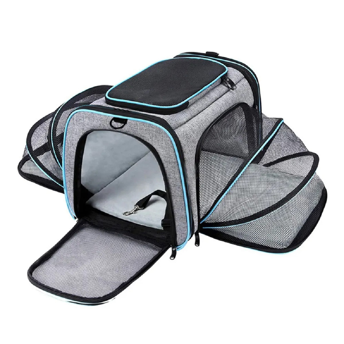 Foldable Dog Carrier with Safety Zipper – Breathable and Portable