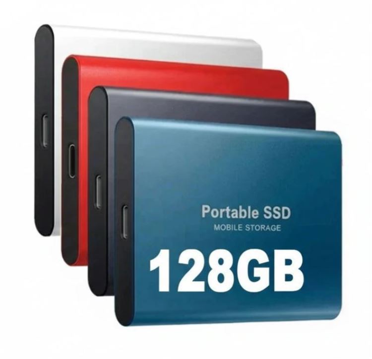 External SSD 128GB with USB-C – Fast Storage Up to 1050 MB/s