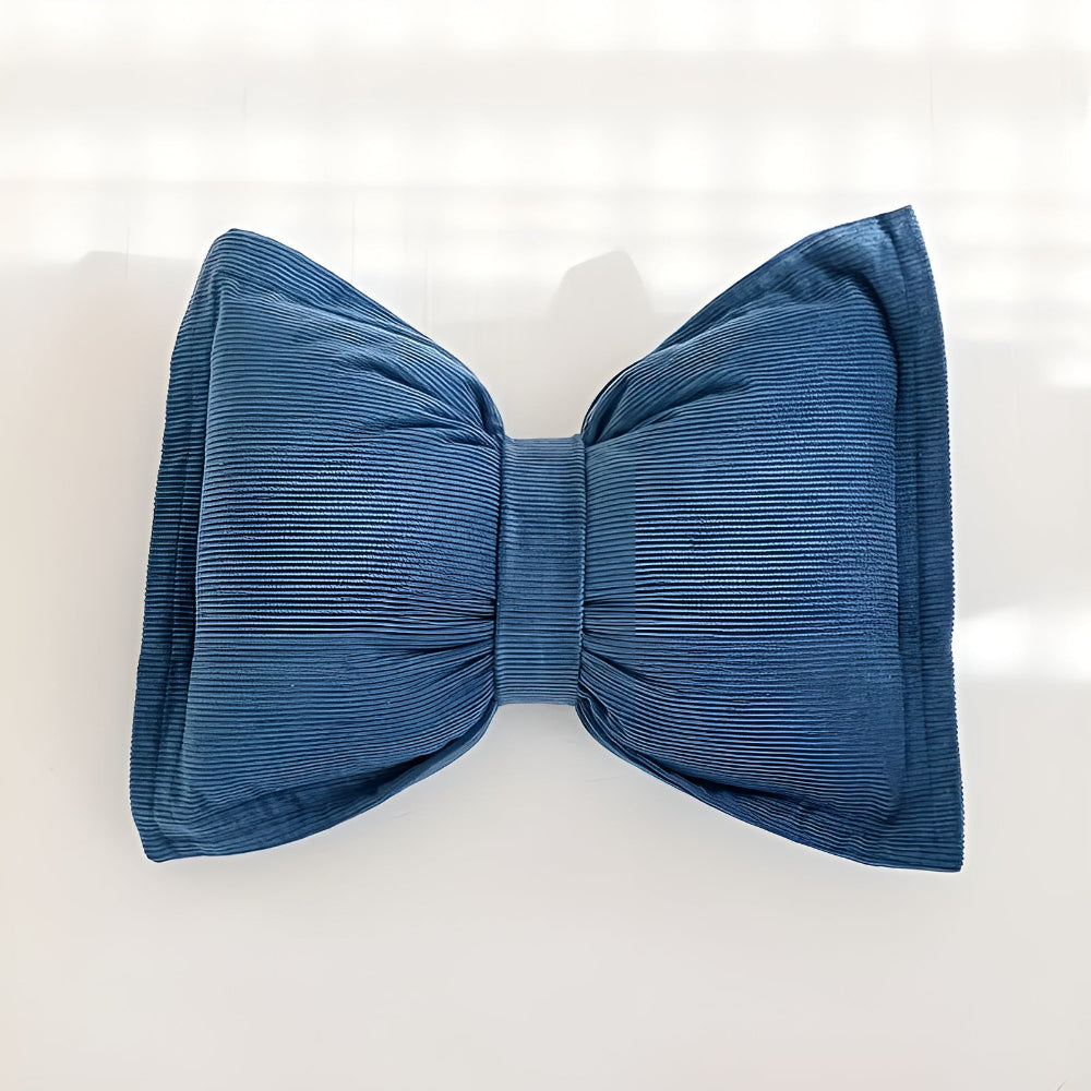 Chic Bow Accent Pillow for Cozy Spaces