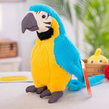 Chattering Parrot Plush Toy - Squawkie
