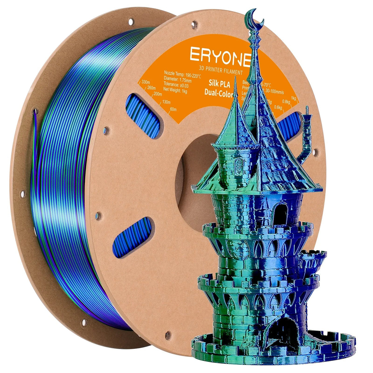 Dual-Color PLA Filament for 3D Printing