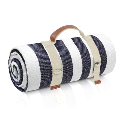 Foldable Beach and Camping Mat - Waterproof Picnic Blanket with Handle