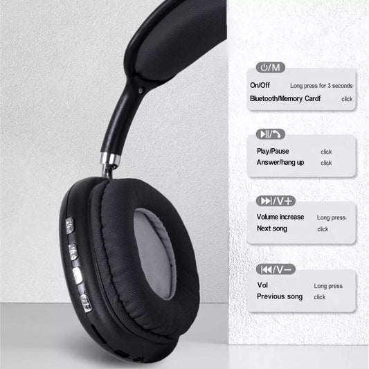 Bluetooth Headphones - Lightweight Design with Deep Bass and Clear Treble