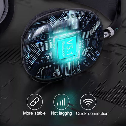 Bluetooth Headphones - Lightweight Design with Deep Bass and Clear Treble