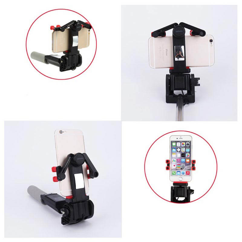 360° Rotating Selfie Stick with Bluetooth Remote Control