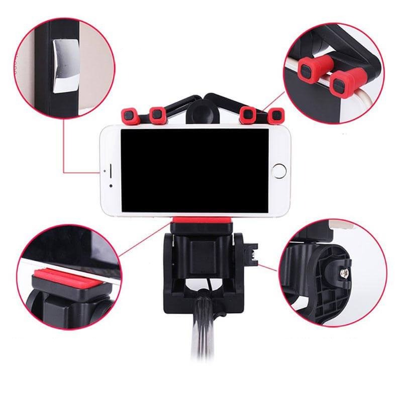 360° Rotating Selfie Stick with Bluetooth Remote Control