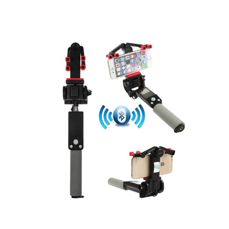360° Rotating Selfie Stick with Bluetooth Remote Control
