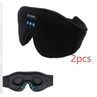 Silken Slumber Eye Mask with Integrated Headphones for Ultimate Relaxation