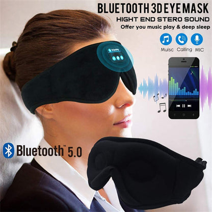 Silken Slumber Eye Mask with Integrated Headphones for Ultimate Relaxation