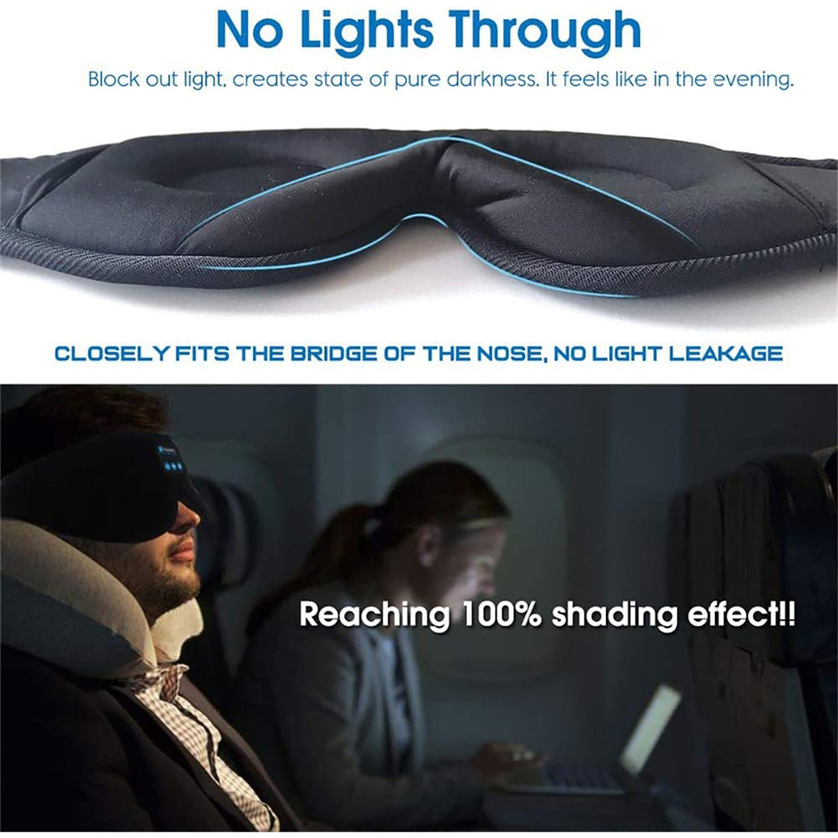 Silken Slumber Eye Mask with Integrated Headphones for Ultimate Relaxation