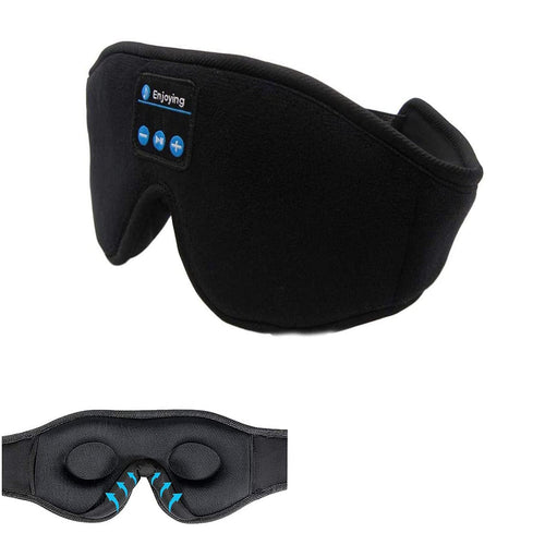 Silken Slumber Eye Mask with Integrated Headphones for Ultimate Relaxation