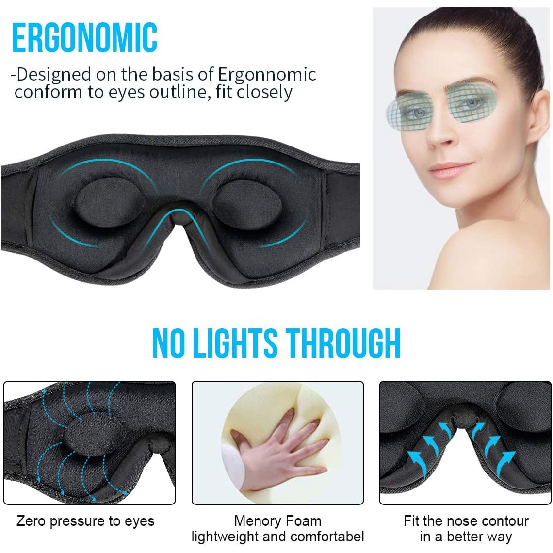 Silk Sleep Mask with Built-In Audio for Ultimate Rest