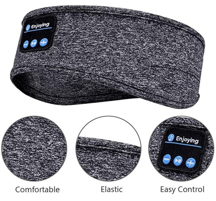 Bluetooth Headband with Sleep Mask and Earphones