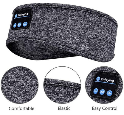 Bluetooth Headband with Sleep Mask and Earphones