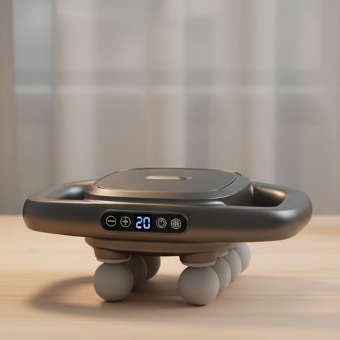 ErgoPulse Massage Gun with Dual Grip and Eight Therapeutic Nodes