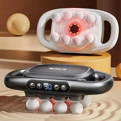 ErgoPulse Massage Gun with Dual Grip and Eight Therapeutic Nodes